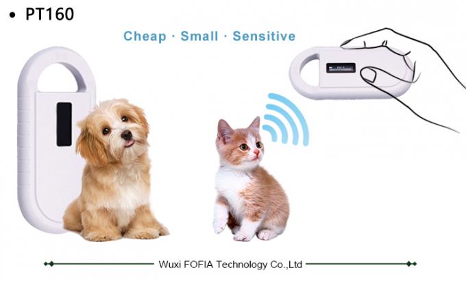 Pet Identification RFID Microchip Scanner For Dog / Cat , Handheld RFID Scanner 0