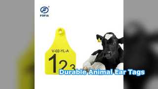Animal Ear Tags Pig Cattle Goat TPU Durable