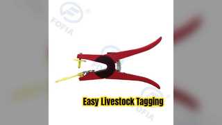Sheep Goat Ear Tag Applicator Easy Use