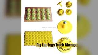 Pig Ear Tags Laser Print Animal Tracking Farm Management