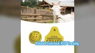 ICAR Certified RFID Animal Ear Tags for Livestock Tracking