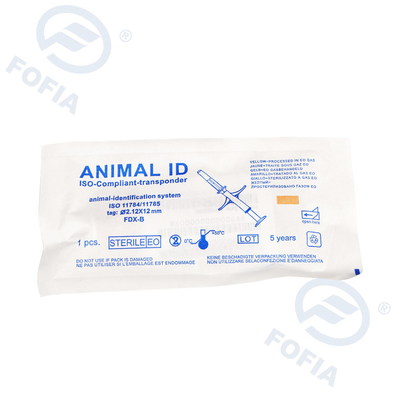 ICAR 2.12mm Animal ISO Transponder Microchip IP68 For Pet ID Registration