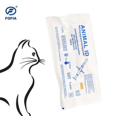134khz Animal ID Tracking Microchip 12mm EM4305 LF Tag For Farm
