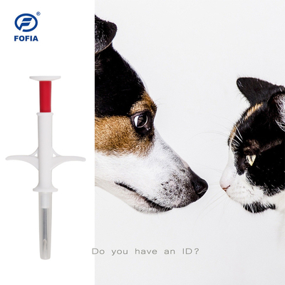 RFID Animal ID Tracking Microchip Pets Injection ICAR Certified With 4 Barcode Stickers