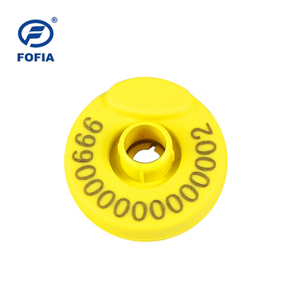TPU Material RFID Ear Tag For Pig Identification European Chips With Unique Data Security