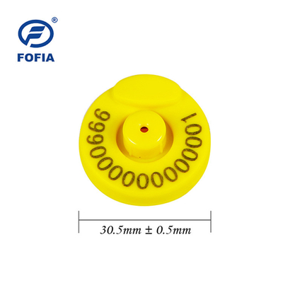 Cattle Electronic Ear Tag With Metal Pin FDX-B And HDX Cattle For Farm Livestock