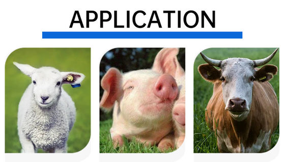 ICAR Certified Electronic Ear Tags for Livestock with TPU Material and 350N Tension for Farm Management