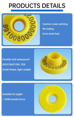 ICAR Certified TPU Electronic Ear Tags for Livestock with ISO 11784/11785 Compliance