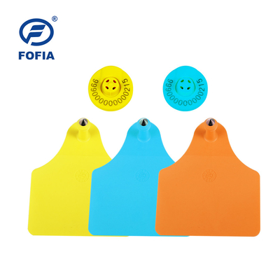 ET902  Custom TPU RFID Ear Tags Laser Engraved Cattle Ear Tags With Numbered Identification For Cow Pig Sheep Rabbit Farm Use