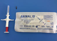 RFID Search Dog Microchip With Syringe , Pet ID Microchip ICAR Approved