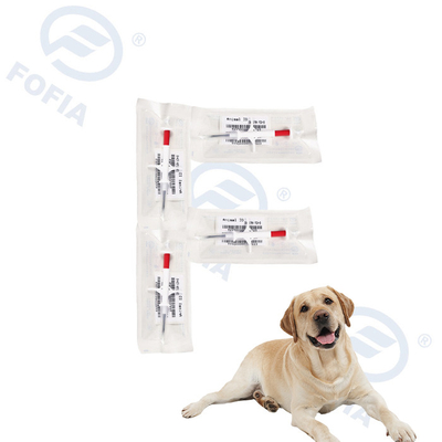 White Syringe Pet Tracker Microchip EO Gas Sterilization 134.2KHz Identification Track