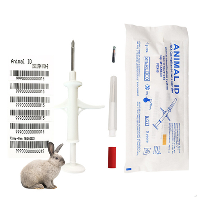 134.2KHz Pet ID Microchip Syringe Injectable Transponders In Animal Identification