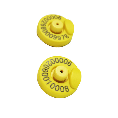 Custom FDX-B 134.2Khz Lf EM4305 Round TPU RFID Electronic Ear Tag For Livestock Animal Cattle Cow Goat Sheep Pig Rabbit