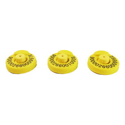 Animal Management RFID Ear Tag for Livestock with 17cm Reading Distance
