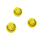 Yellow RFID Ear Tag For ET907 Diameter 30.5mm ± 0.5mm ISO11784/5 FDX-B