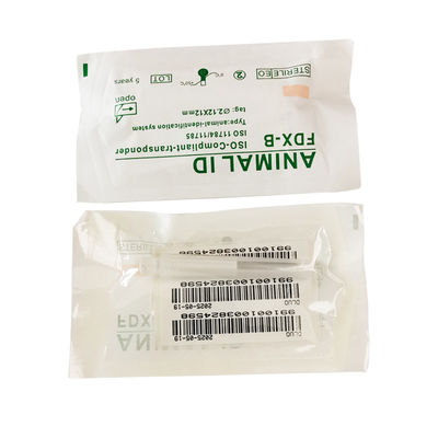 ISO11784/5 FDX-B 134.2KHz Implantable Microchip For Animal Identification With 2.12*12mm Bio Glass Tag