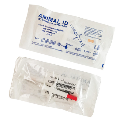 R/W standard ISO 11784/5 FDX-B ISO Identification Microchip in White Syringe for Animal Identification