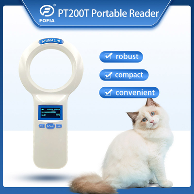USB Transferable ISO Transponder Microchip Handheld Reader For Pet ID