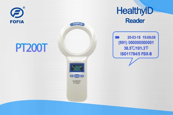 USB Transferable ISO Transponder Microchip Handheld Reader For Pet ID