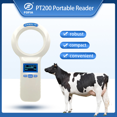 134.2KHz High Scan Sensitivity Animal Microchip Scanner 1000 Records Memory