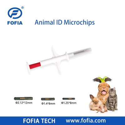 134.2kHz ICAR EM4305 Implant RFID 1.25x7 1.4x8 2.12x12mm GlassTag Microchips Dog Horse sheep Micro Chip Animal Id Pet Microchip For Animals