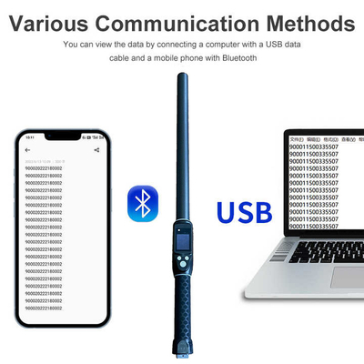 ISO11784/5 RFID Handheld 134.2khz Long Range Uhf Rfid Reader Cattle Ear Tag Stick Reader