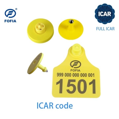 ICAR 125KHZ/134.2KHZ RFID Animal Ear Tags Electronic RFID Low Frequency for Animal Tracking