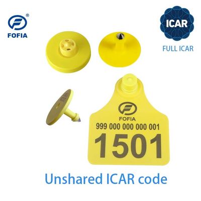 Waterproof ISO11784/5 FDX-B Compliant RFID Ear Tag for Livestock with 350N Tension