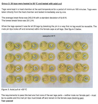 Durable Waterproof RFID Ear Tag for Animal Identification and Tracking Providing Long Range Reading for Livestock Management