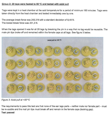 FULL ICAR Unshared ICAR Code Electronic Ear Tags for Animal Identification with BLE Reader Support