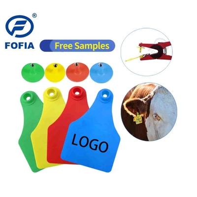 RFID Visual Tag Mini/Middle/Large Size For Animal Management Laser Printing Support 134.2 Khz Yellow Or Other Color