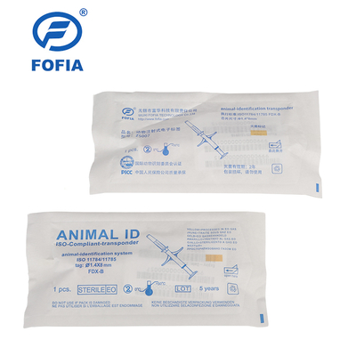 Temperature Monitoring Transponder ISO11784/5 FDX-B Animal ID Microchip For Animal Health And Welfare