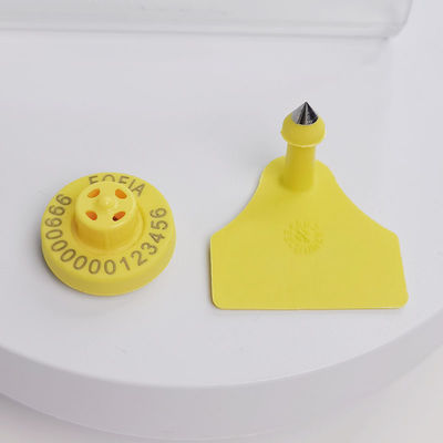  ICAR Certified Durable FDX-B TPU ET957+T967 Conbination Electronic Sheep Ear Tags For Livestock With 134.2kHz Frequency