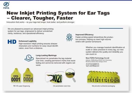 Farm Livestock Management Customized RFID Electronic Animal Ear Tag for Sheep Cow Pig Tracking Identification Management