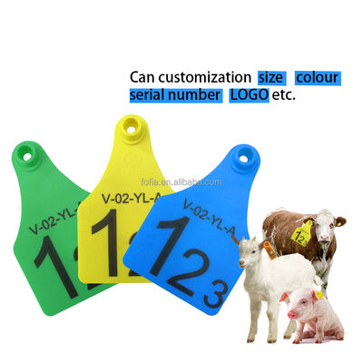Animal Cattle Cow Tracking Ear Tag Identification Number Laser Printing 5 Years Guarantee for Bovine Cattle Equipment