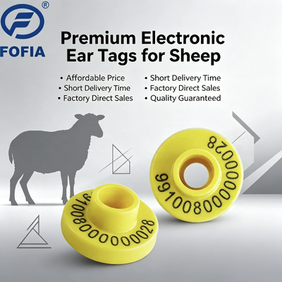 ICAR Certified Professional Electronic Ear Tags For Livestock Sheep And Goat Identification Durable HDX TPU Material Supporting Farm Management