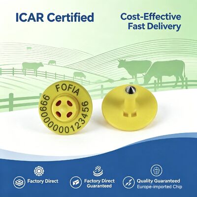 Electronic Ear Tags for Livestock Identification Durable TPU Tags Supporting Cattle Tracking and Monitoring for Farm Management