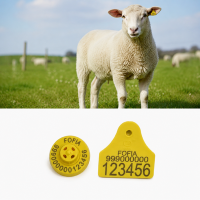 Reading distance 22cm for FDX B Animal ID Tags Easy To Install Tags Designed for Accurate Animal Tracking and Management