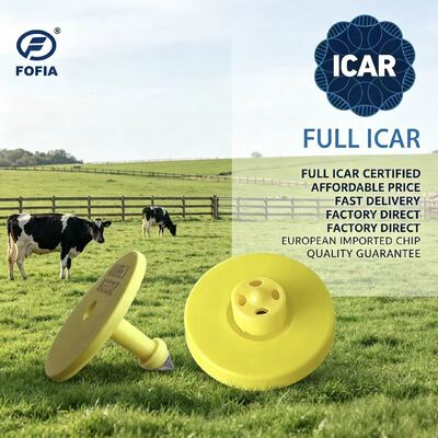 Electronic Ear Tags ICAR certified durable TPU design for livestock tracking and comprehensive cattle management systems
