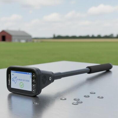 Long Diastance Professional Livestock RFID Tag Stick Reader PT290 With OLED Display Data Storage For ID Chip Reading  UHF/LF 