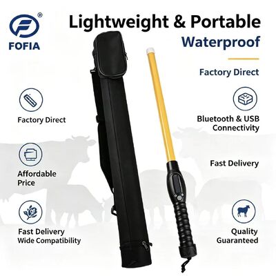 Portable RFID Stick Reader with Bluetooth 5 USB Type C Data Transmission and Long Range Reading for Livestock Management