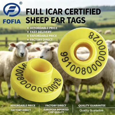 Flexible Sheep Ear Tags Easy to Apply and Remove Suitable for Various Sheep Breeds and Sizes in Agricultural Settings