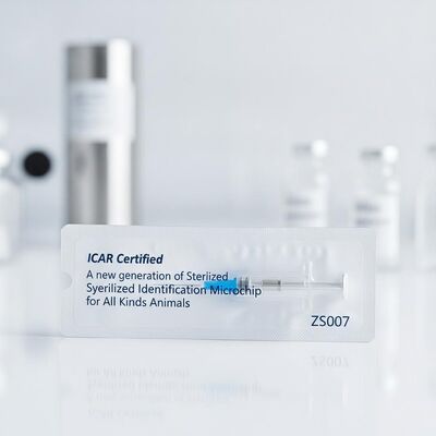 ICAR Certified Sterilized Syringe Identification Microchip with ISO11784/5 FDX-B Standard and EO Gas Sterilization for Animals