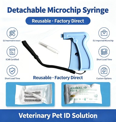 ICAR Certified ISO11784/5 FDX-B 134.2KHz Transponder Microchip For Animal ID And RFID Tracking