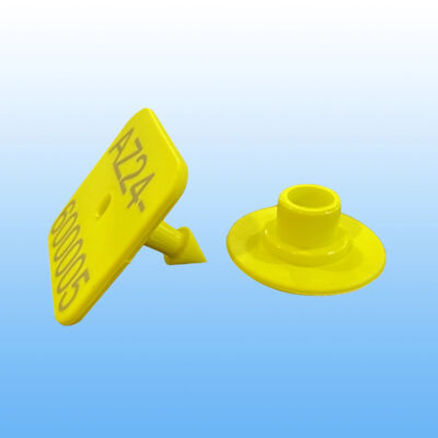 Animal Ear Tags Plastic Pig Ear Tagger Identification Marker Customizable Logo Number Cattle Ear Tag With RFID Chip