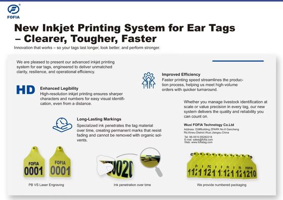 High Quality Calf Ear Tag Animal Reflective Ear Tag