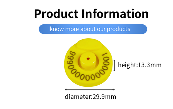 New Plastic Animal Ear Label for Pig Cow Sheep With Character and Number Encoding for Farm Cattle Identification