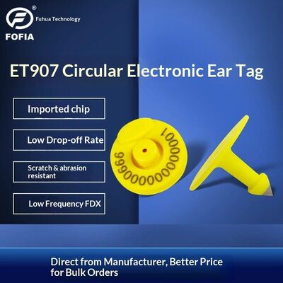New FDX Low-Frequency Electronic Ear Tag RFID Animal Tag Full-Duplex Pig Cattle Open/Closed Mouth Livestock Identification