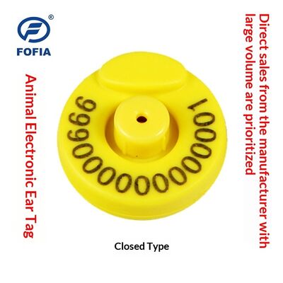 New FDX Low-Frequency Electronic Ear Tag RFID Animal Tag Full-Duplex Pig Cattle Open/Closed Mouth Livestock Identification