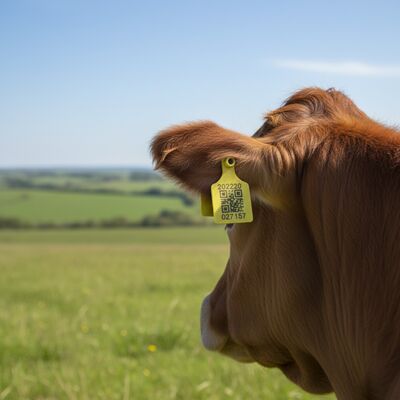 New T921 Animal Ear Tag Yellow High Quality RFID TPU for Farm Cattle Use